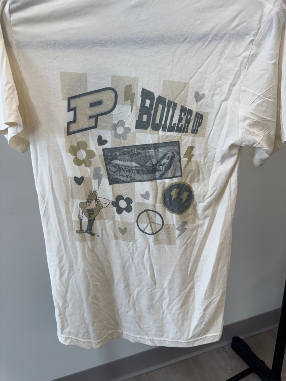 Purdue 'Boiler Up' Kids Graphic Tee - White